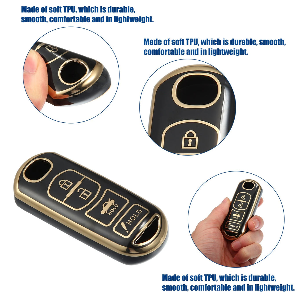 4 Button Keyless Entry Remote Cover for Mazda 3 (2014–2018)