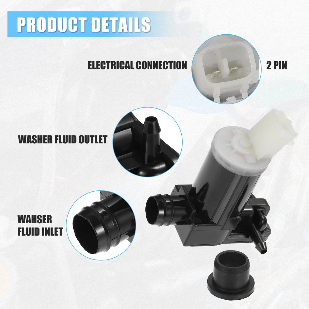 Windshield Washer Pump Motor Replacement for Honda Clarity (2017–2021)