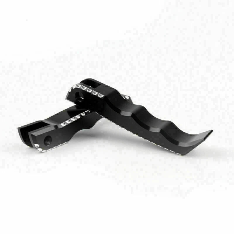 Front Rider Footrest Foot Pegs for Suzuki GSX-R 1300 Hayabusa (2008–2015) Black T9
