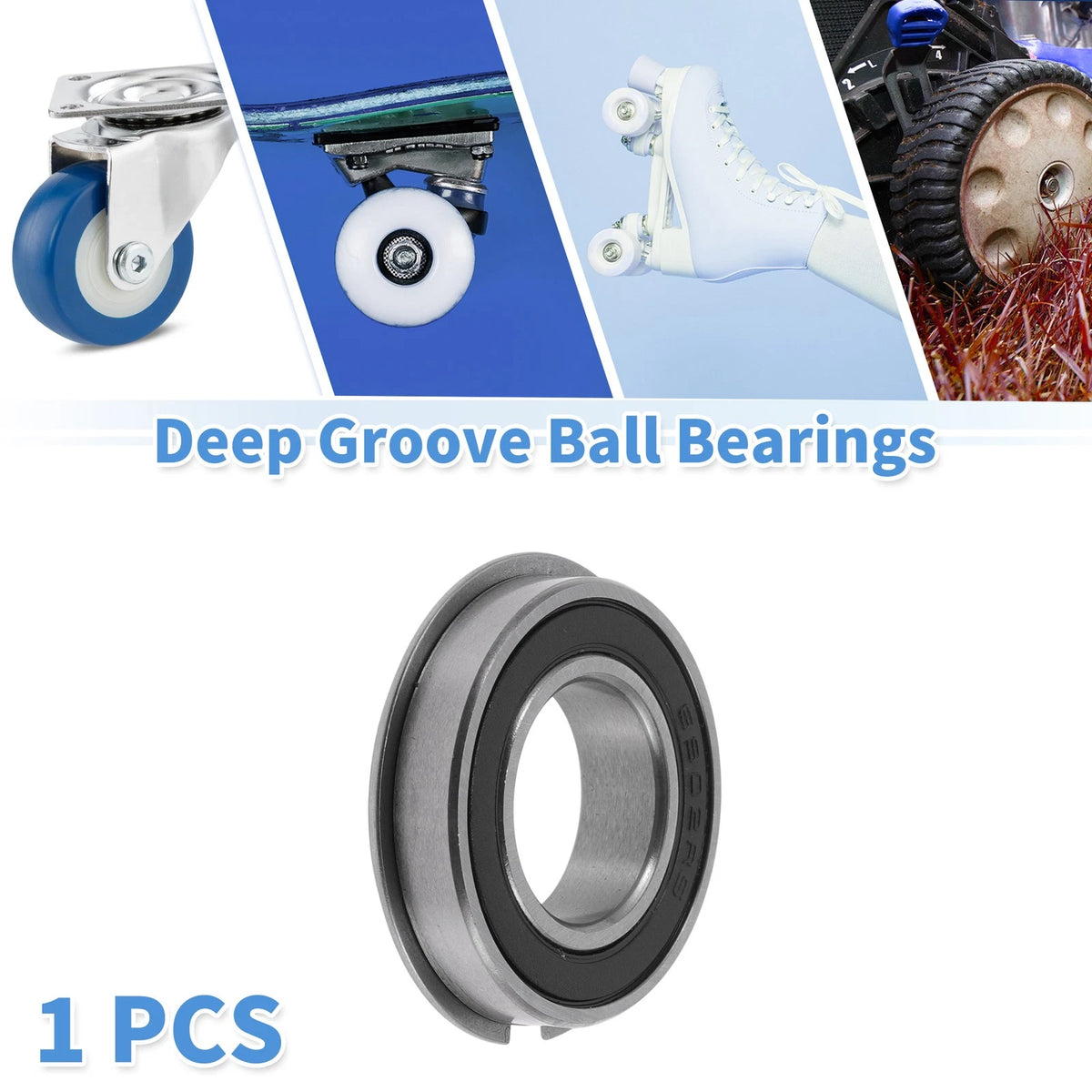 Deep Groove Ball Bearing 6902NR2RS for Scooter Skateboard (15x28x7mm)