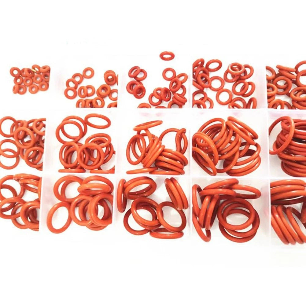 225 Piece O Ring Rubber Kit for Diverse Applications