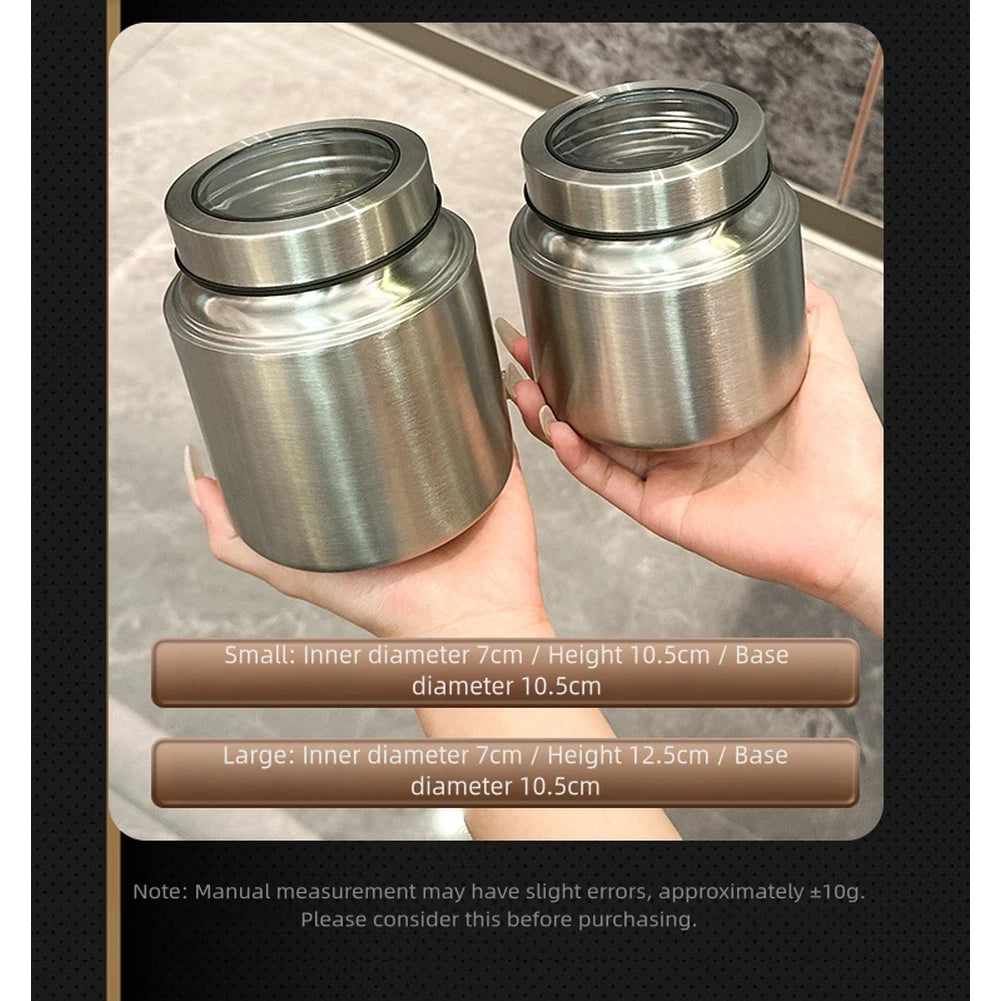 Stainless Steel Airtight Container for Tea Storage (2010–2023)