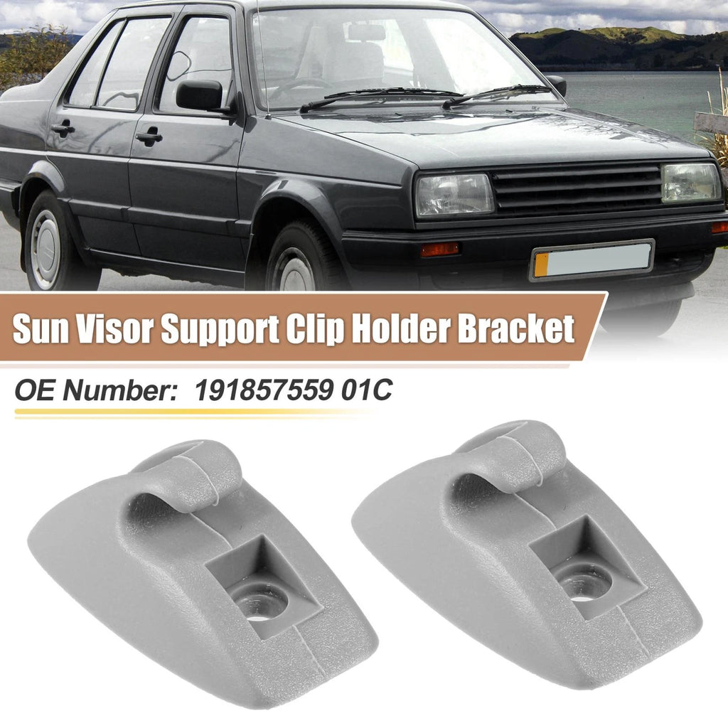 2Pcs Sun Visor Support Clip Retainer Hanger for Volkswagen Golf Jetta (Mk1)