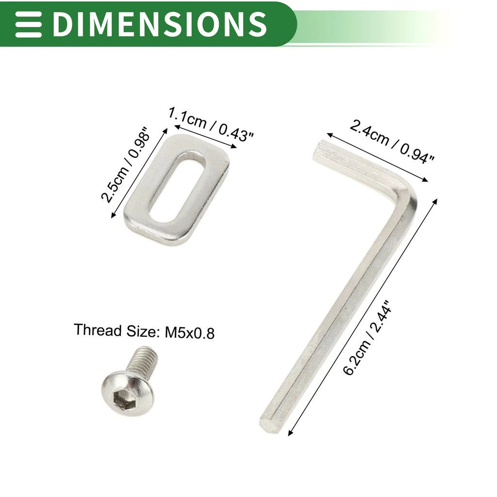 Bike Pedal Cleats Self Locking Screw Kit for Universal Bicycle (All Years)
