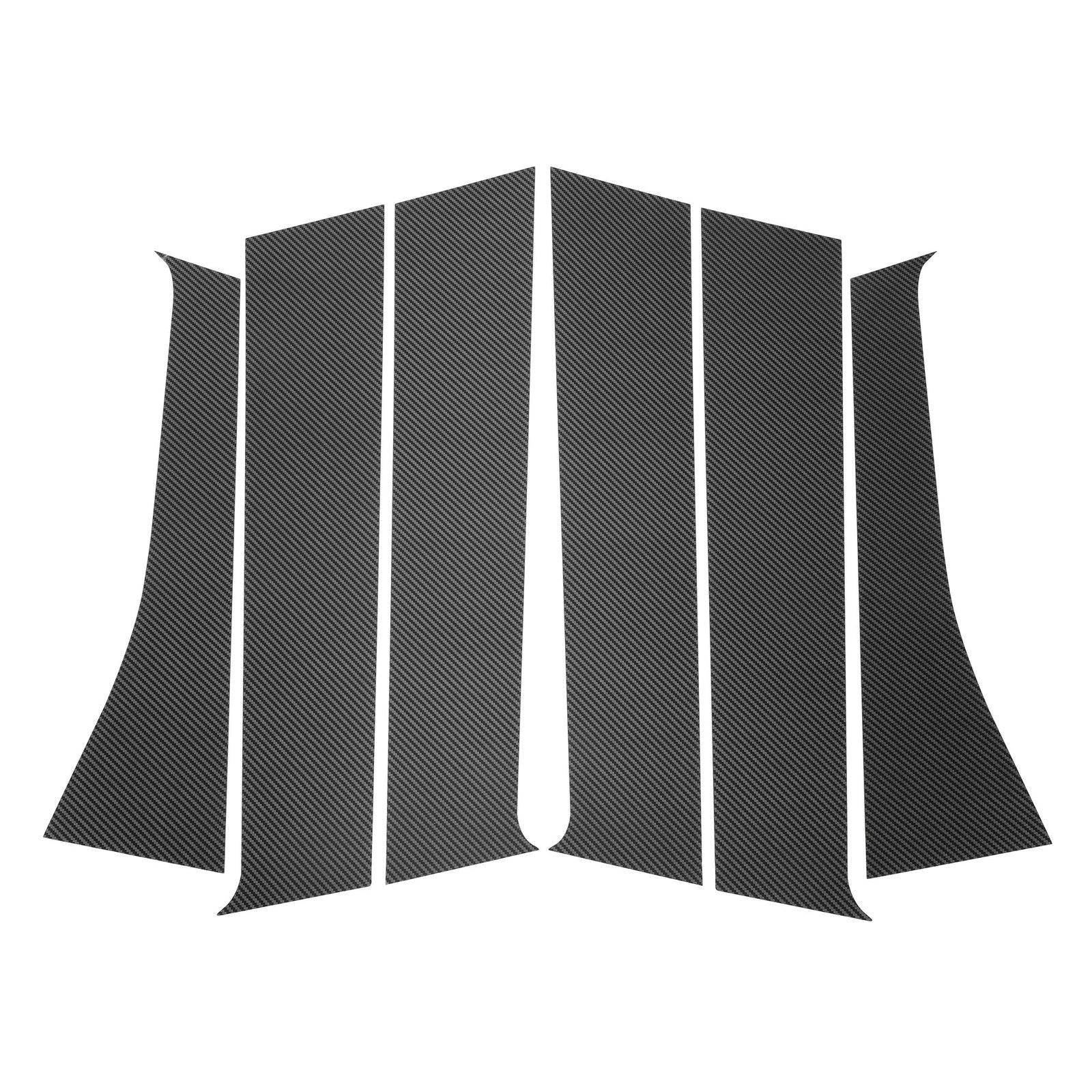 6Pcs Door Pillar Window Trim Replacement for Mitsubishi Outlander (2013–2023)