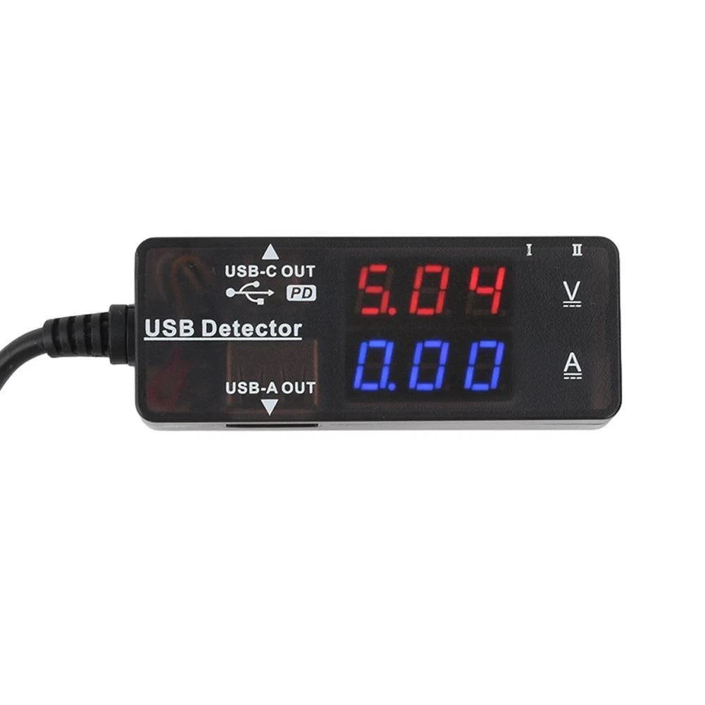 USB Tester Dual Display Voltmeter Ammeter for Voltage Current Testing