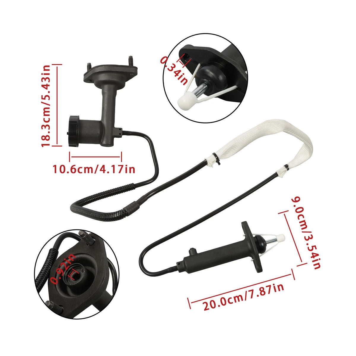 Clutch Master and Slave Cylinder Assembly for Jeep Cherokee 1997–1999