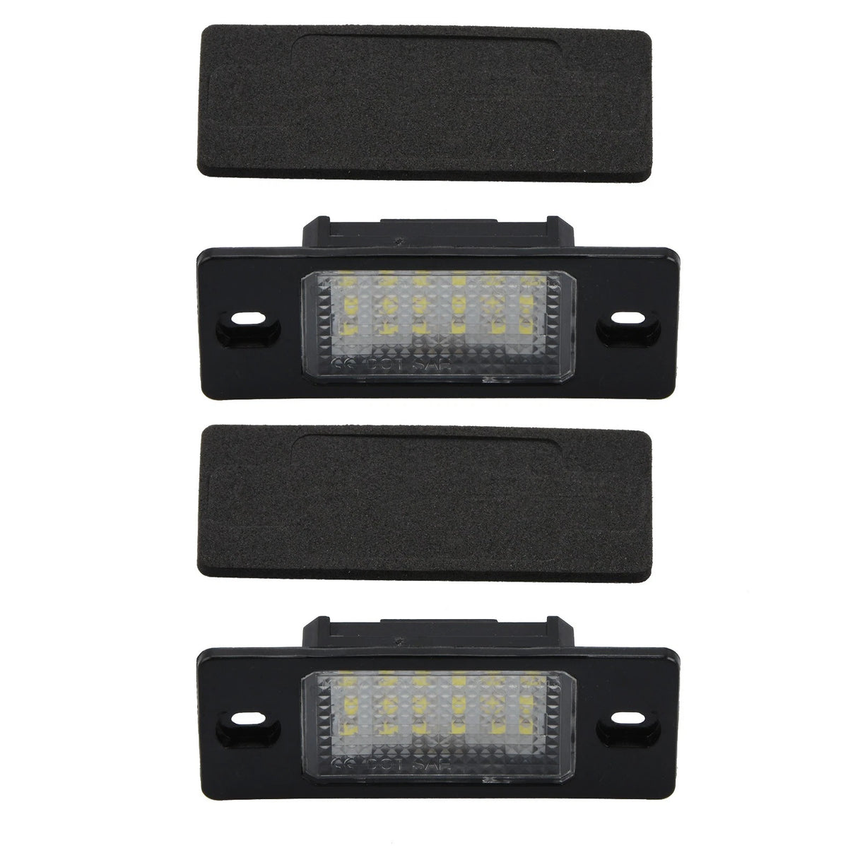 2X LED License Plate Light for Porsche Cayenne VW Touareg (2003–2010)