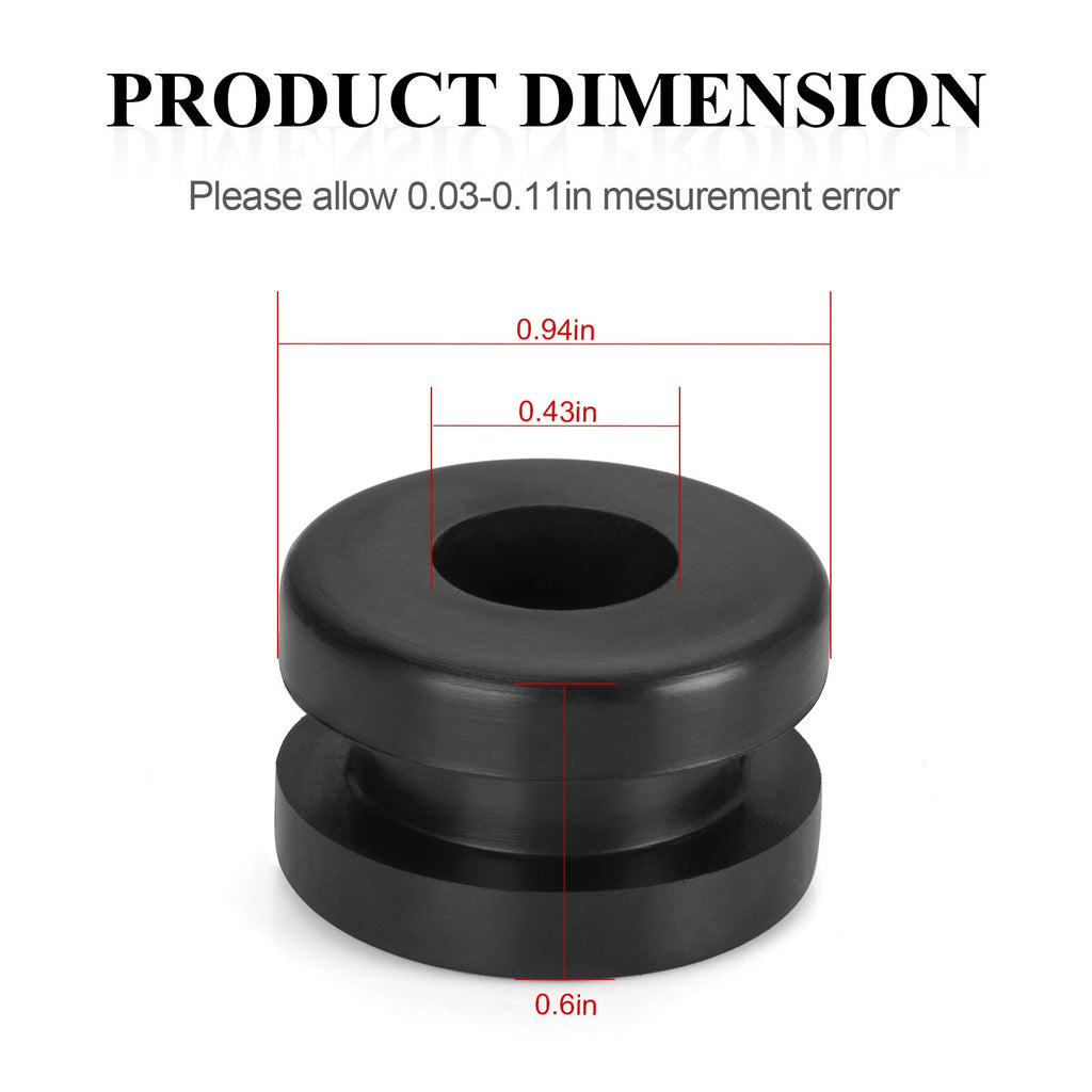 Set of 4 Rubber Heel Guard Grommets for Yamaha YFM350X YFZ350 YFS200 (1990–2006)