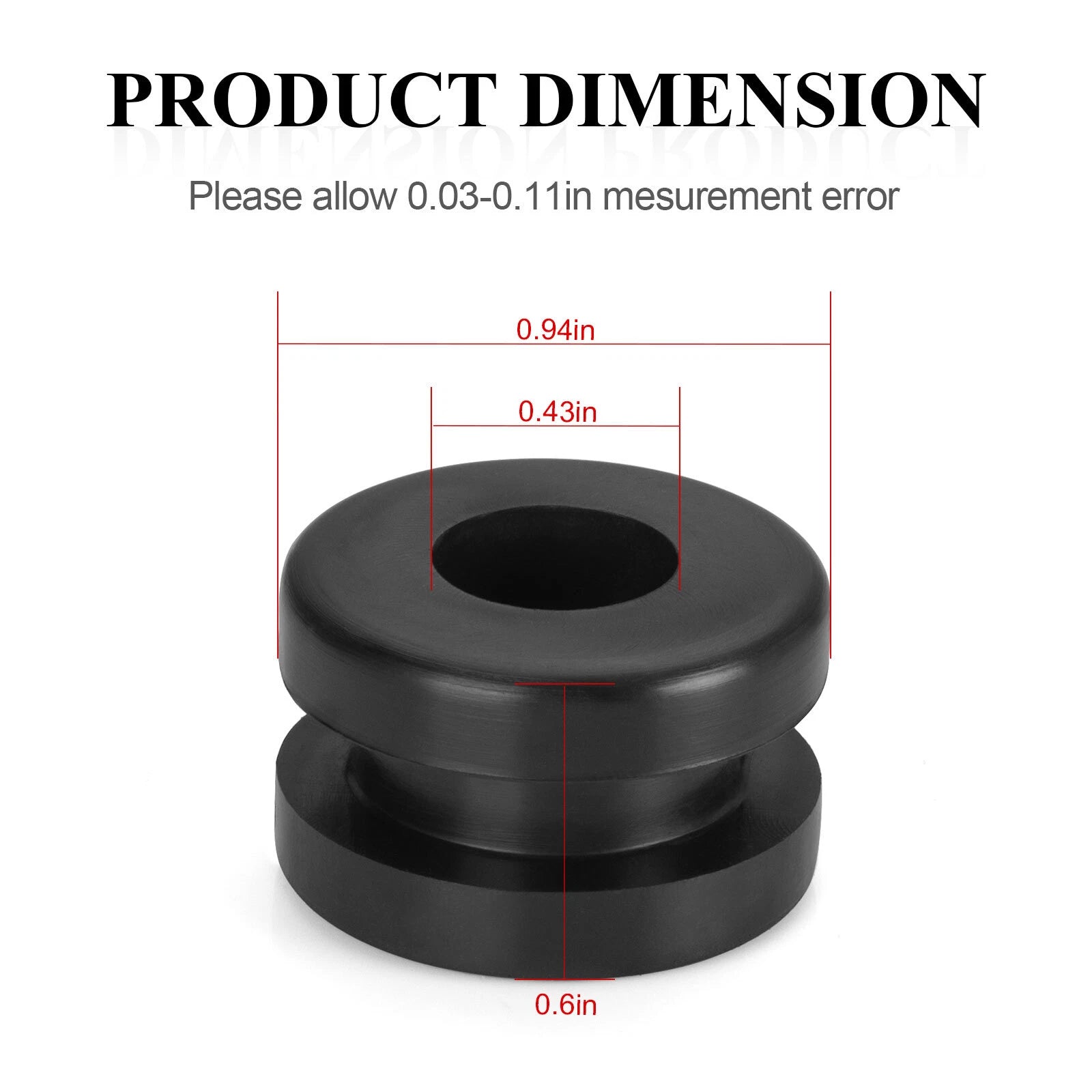 Set of 4 Rubber Heel Guard Grommets for Yamaha YFM350X YFZ350 YFS200 (1990–2006)