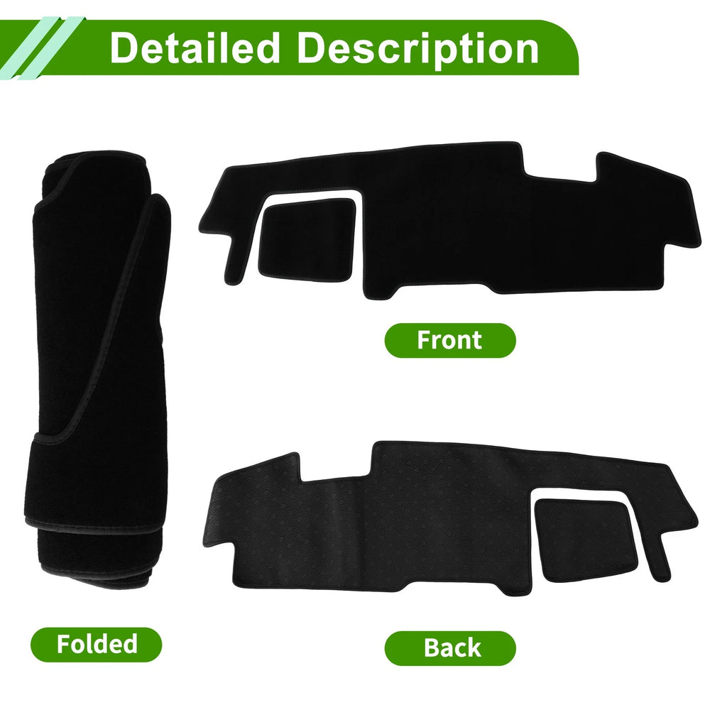 Dashboard Cover for Suzuki Spacia Gear MK53S (2017–Current) Black Polyester