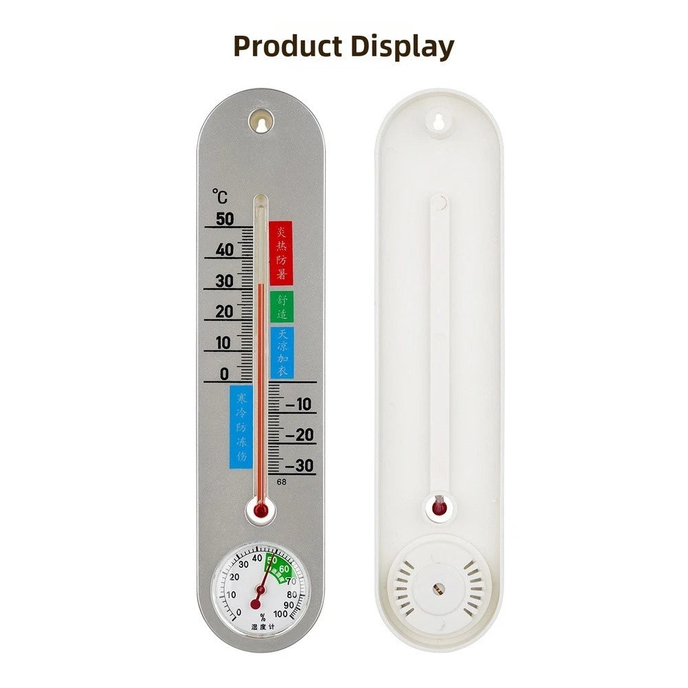 Digital Hygrometer Thermometer for Indoor Outdoor Use (Wall Mount)