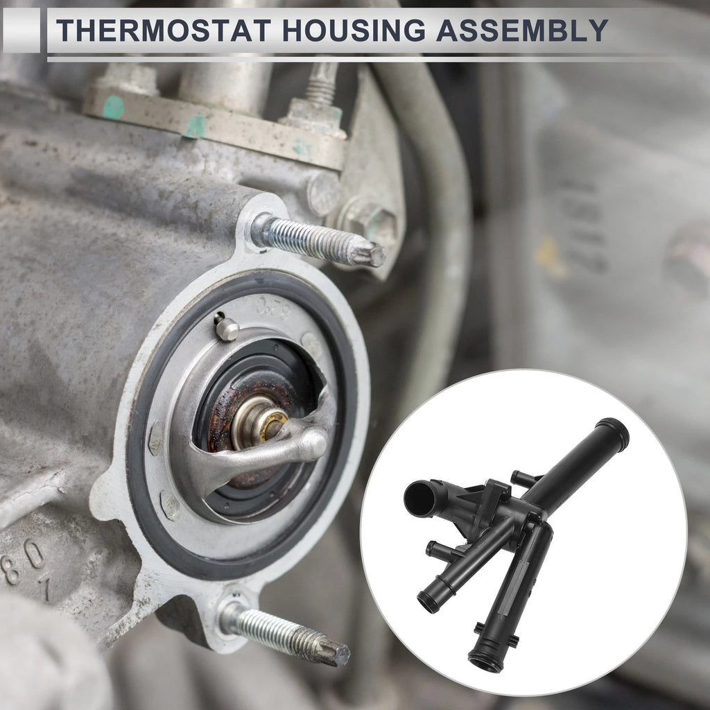 Engine Coolant Thermostat Housing Assembly Replacement for Audi Q7 3.6L (2007–2010)