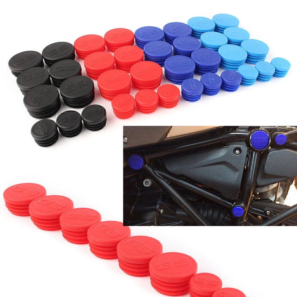 Frame End Cap Hole Plug Decor Cover Kit Fit BMW R1200GS Adventure LC 2017-2018