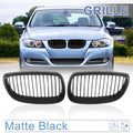 Front Dual Slat Kidney Grille Matte Black for BMW 3 Series E92 (2006–2010)