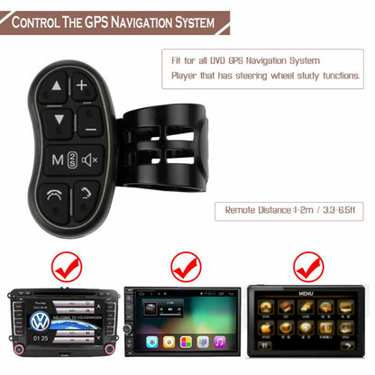 Wireless Steering Wheel Button Key Remote Control for Car Stereo (2010–2023)