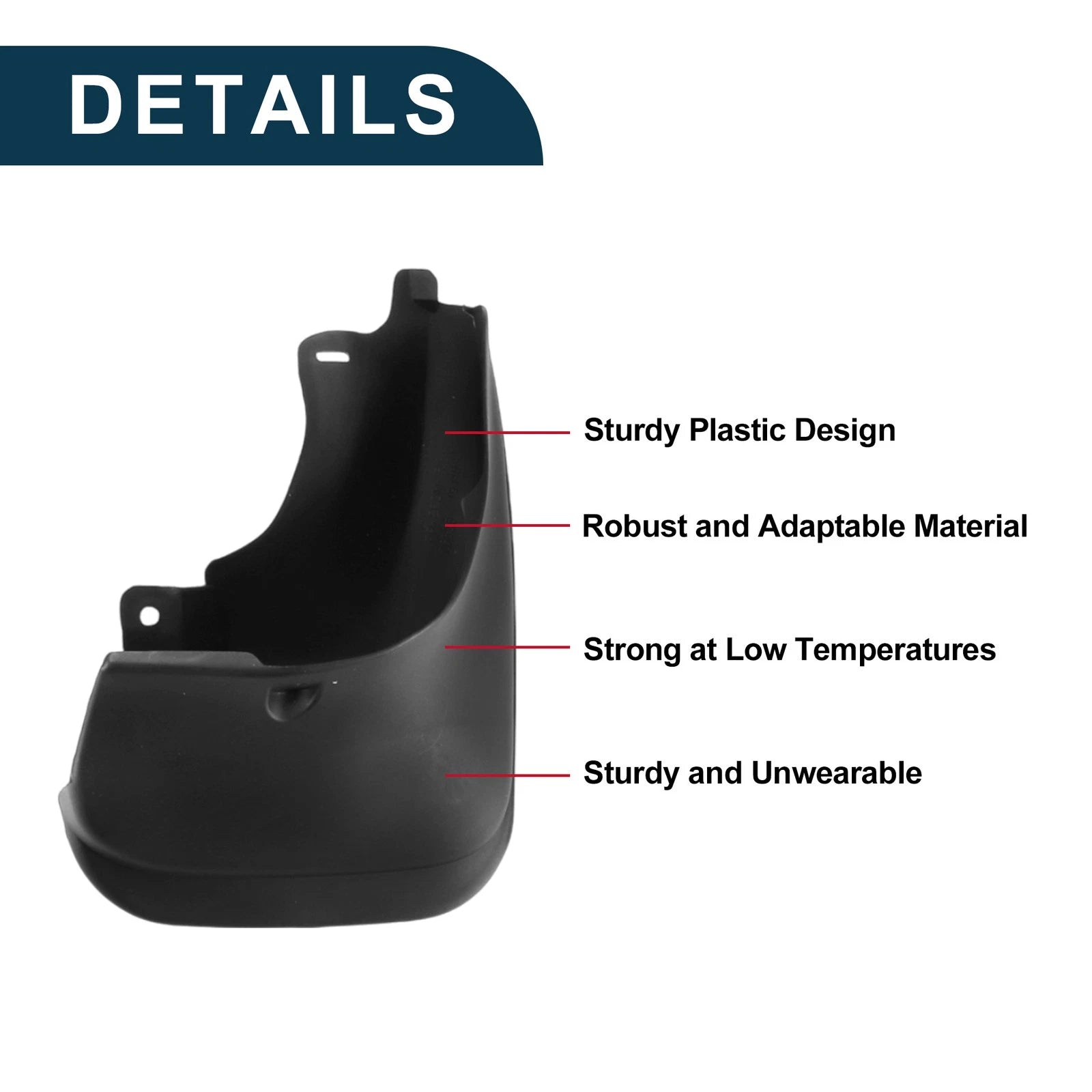 Mud Flaps Splash Guards 1 Set Replacement for Toyota Corolla AE100 Sedan (1993–1997)