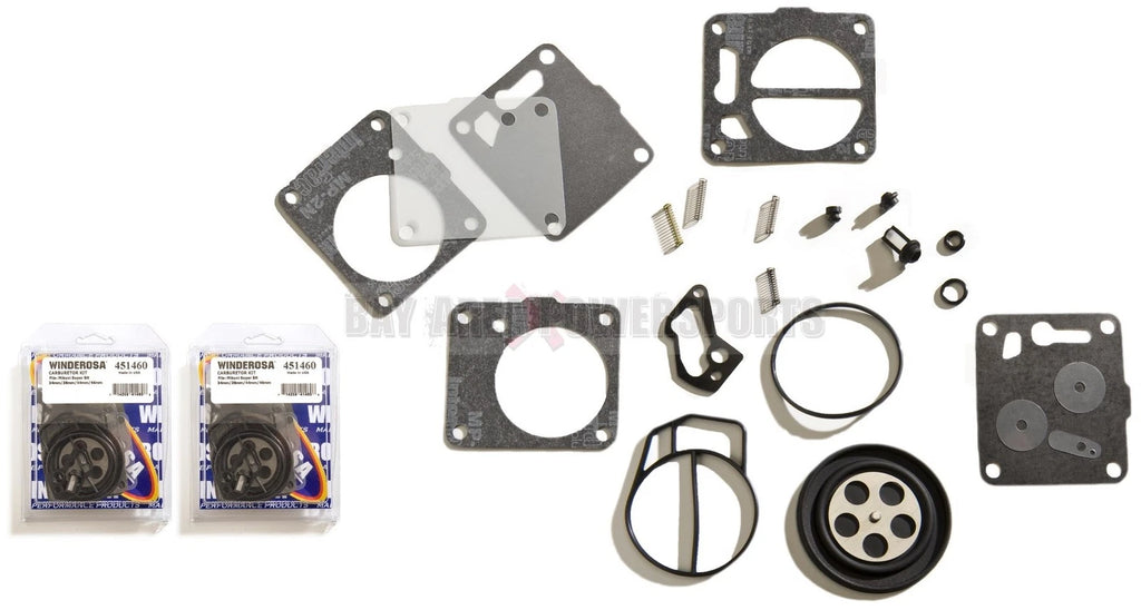 Dual Mikuni Carb Rebuild Kit for Sea Doo 650 717 720 787 800 (SP GS GTX HX XP SPX)