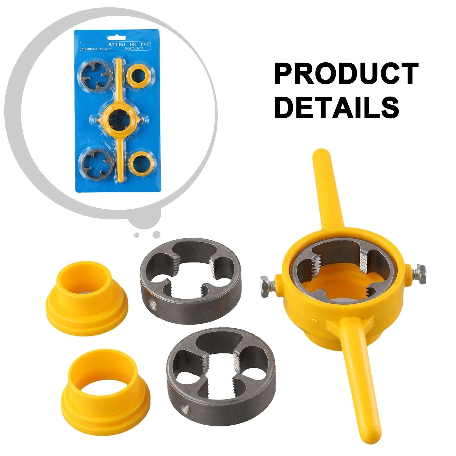 Pipe Threader Tool 33mm Upper 50mm Lower Diameter for Automotive Applications