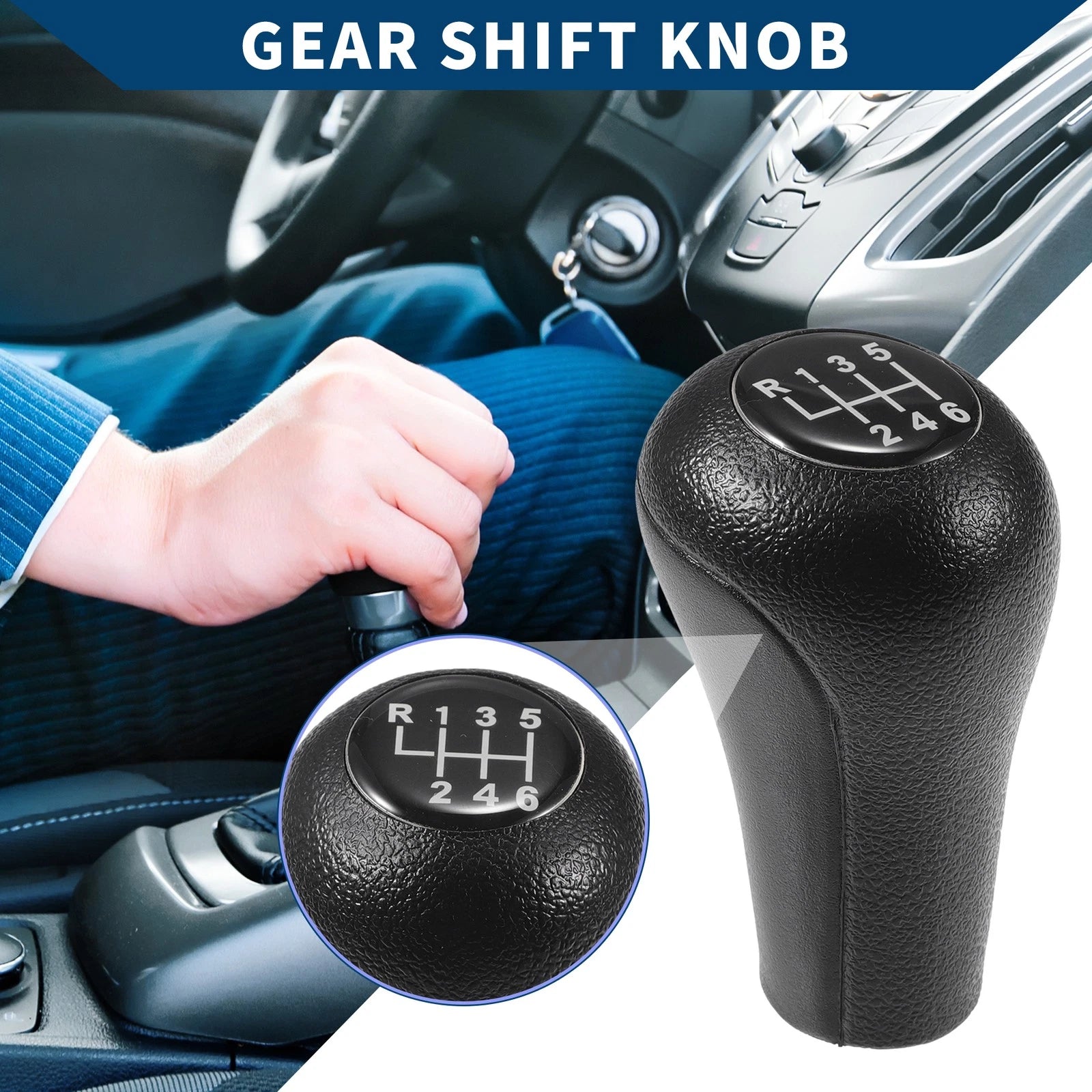 6 Speed Manual Gear Shift Knob Replacement for BMW 3 Series E30 E36 (1983–2005)