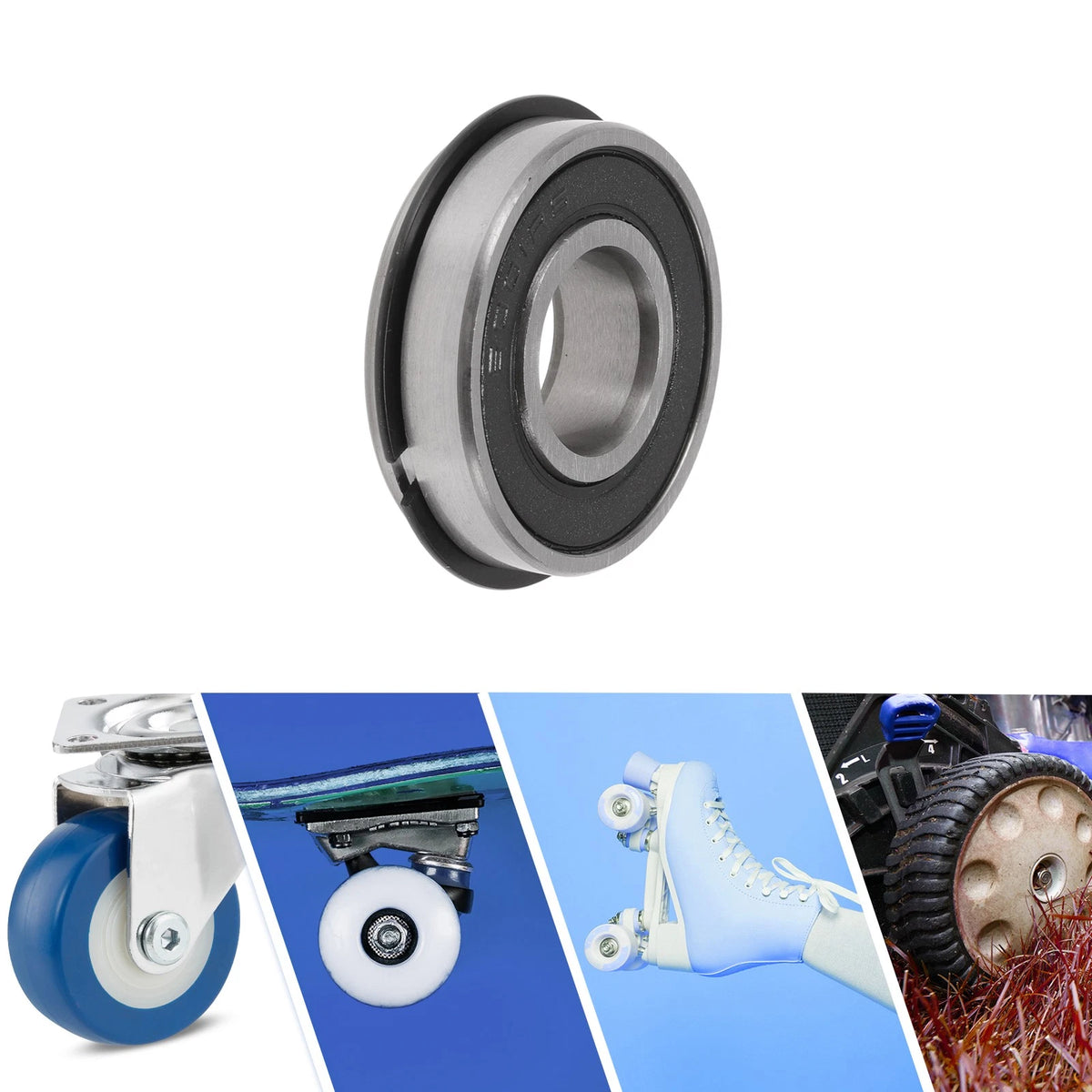 6001NR2RS Deep Groove Ball Bearings for Scooter Skateboard (12x28x8mm)