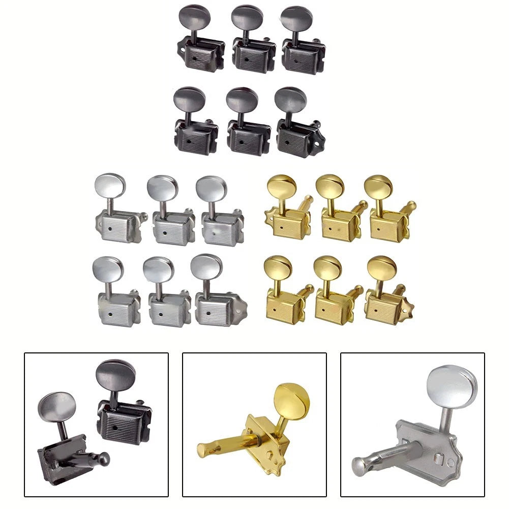 Silver Machine Heads for Vintage Style ST Electric Guitar