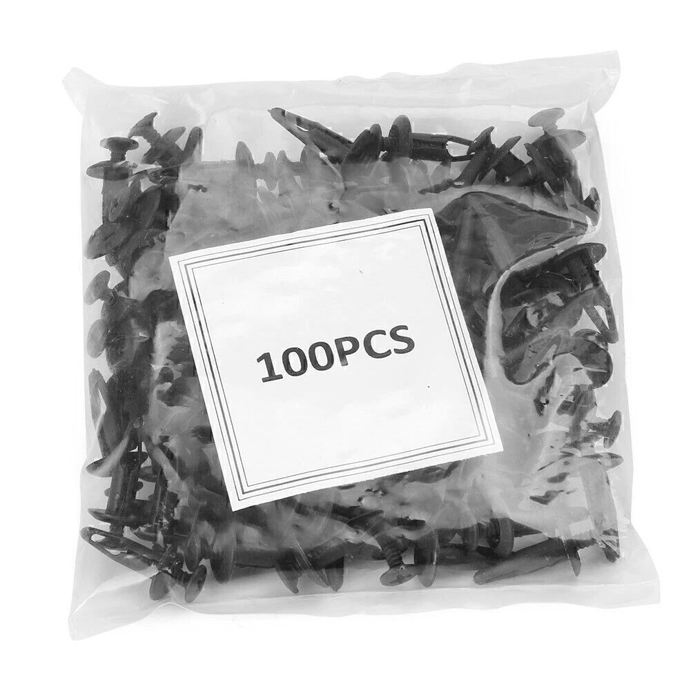100PCS Push Type Rivet Retainer Fasteners for Ford