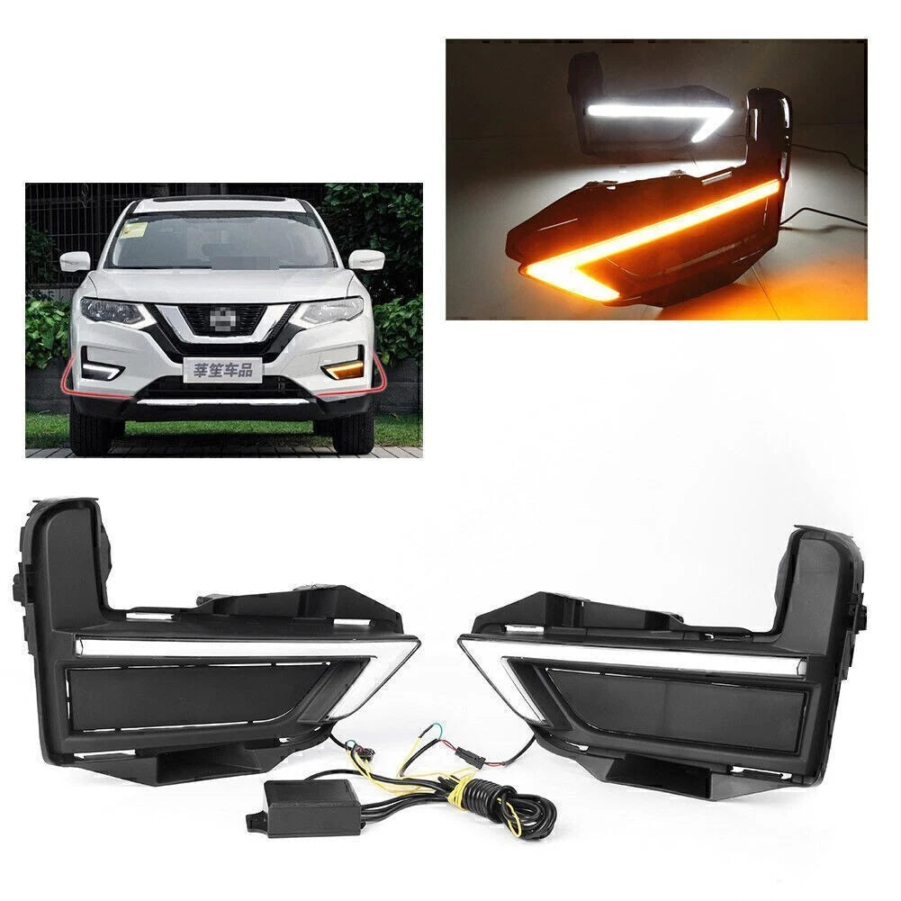 LED Daytime Running Lights for Nissan Rogue X-Trail (2017–2018)