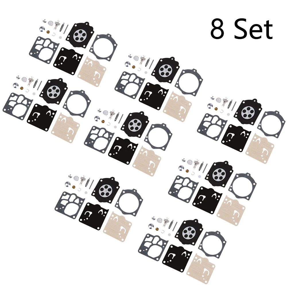 Set of 8 Carburetor Rebuild Kits for Husqvarna 3120XP 272 268 MS660 Walbro K12-WG