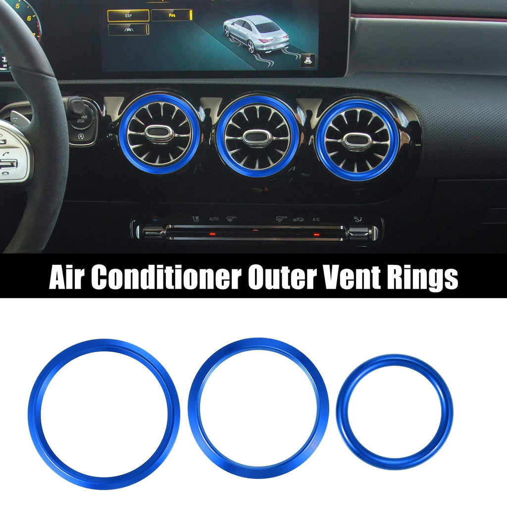 Air Conditioning Outer Vent Rings Covers Kit for Mercedes A-Class (2016–2021)