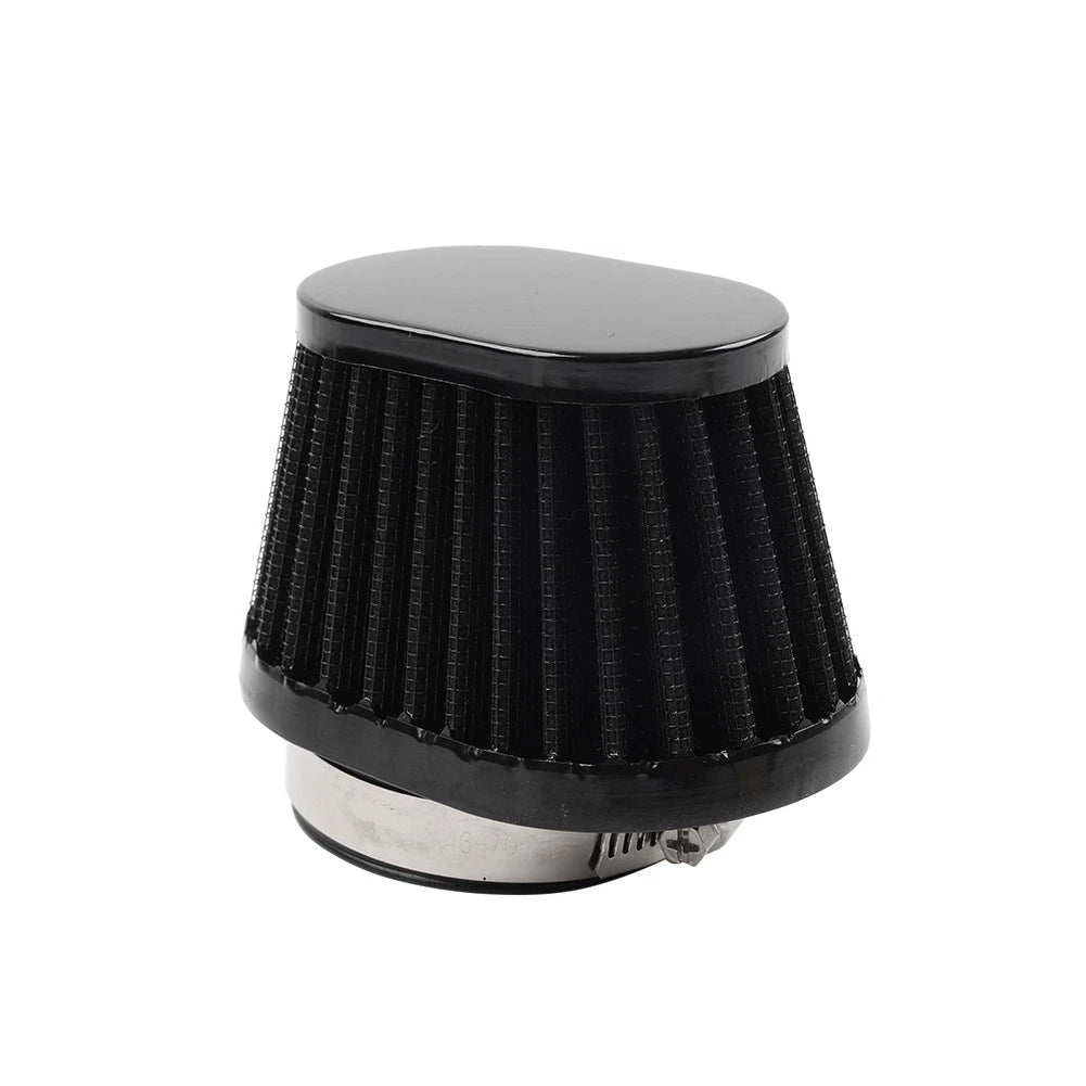 55MM Oval Air Intake Filter for Motorcycle (Washable, Reusable)