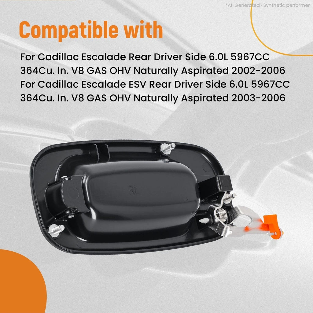 Outer Door Handle Rear Driver Side for Chevrolet Avalanche 2500 (2002–2006)