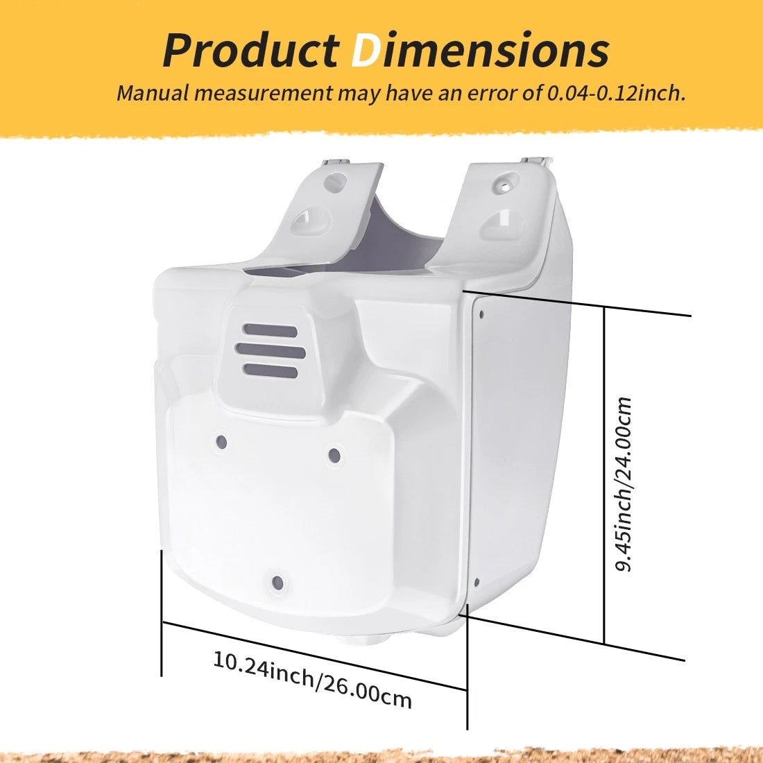 Set of 2 White Front Cover & Inner Front Cover for Honda Ruckus 50 (2003–2024)