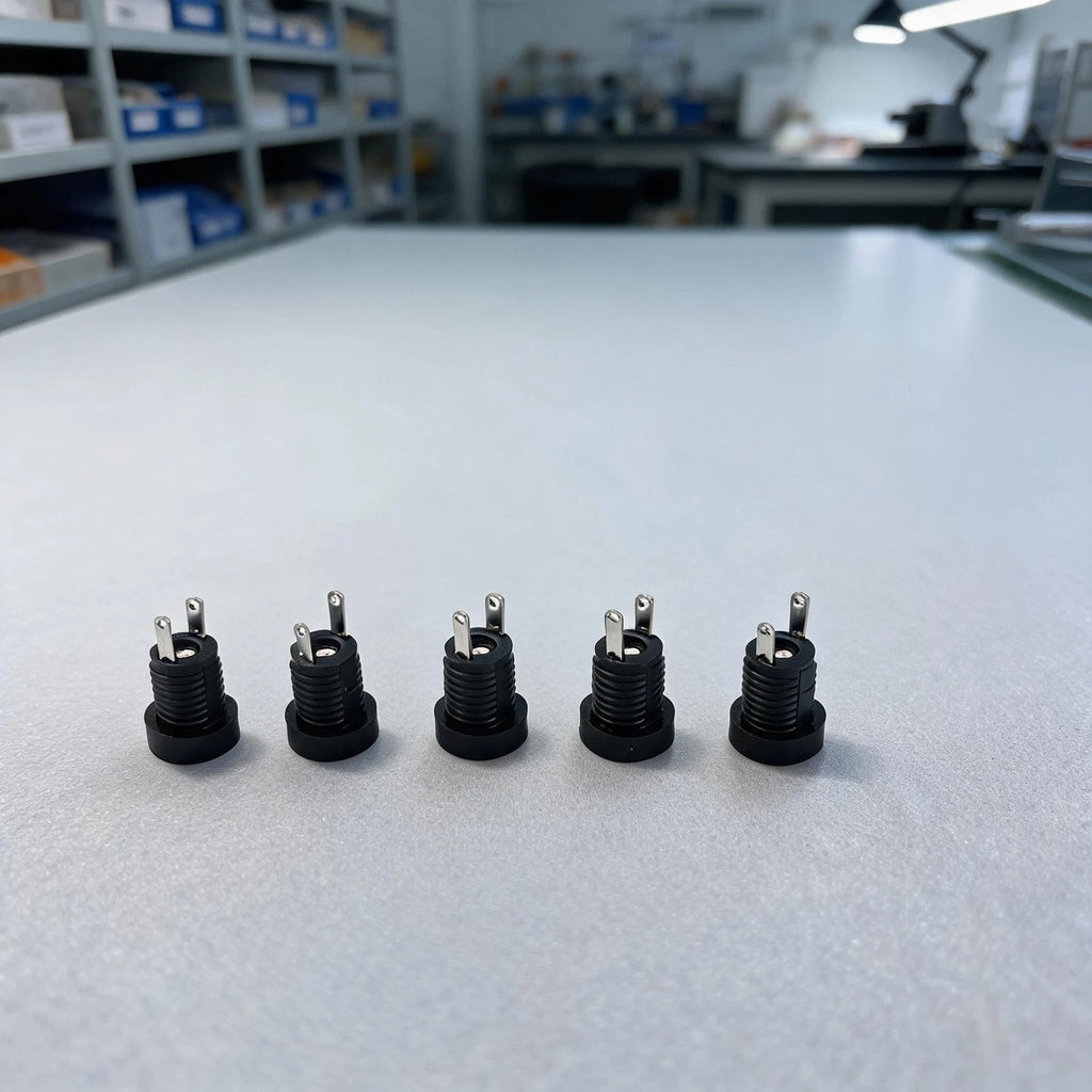 5 Pair 12V DC Power Connectors for Panel Mount (5.5x2.1mm)