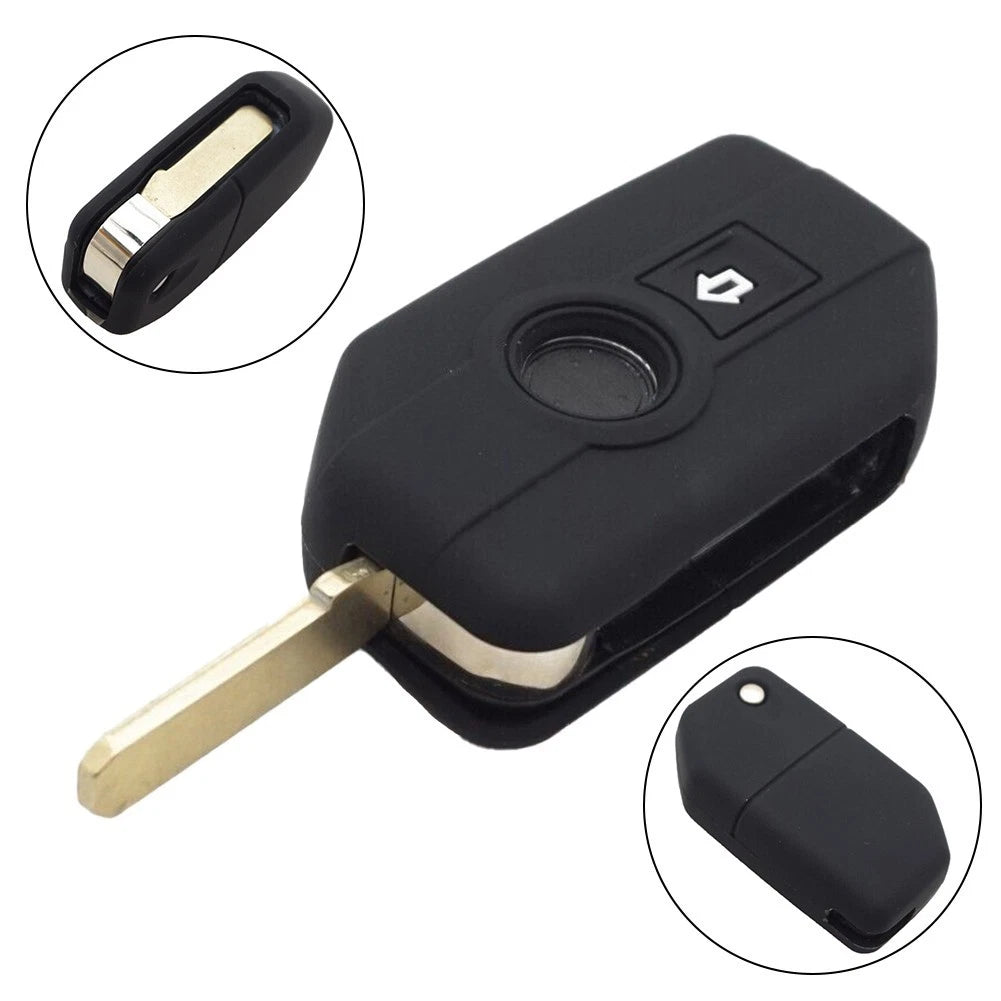Easy Installation Key Skin Holder Case for Motorcycle Key Black