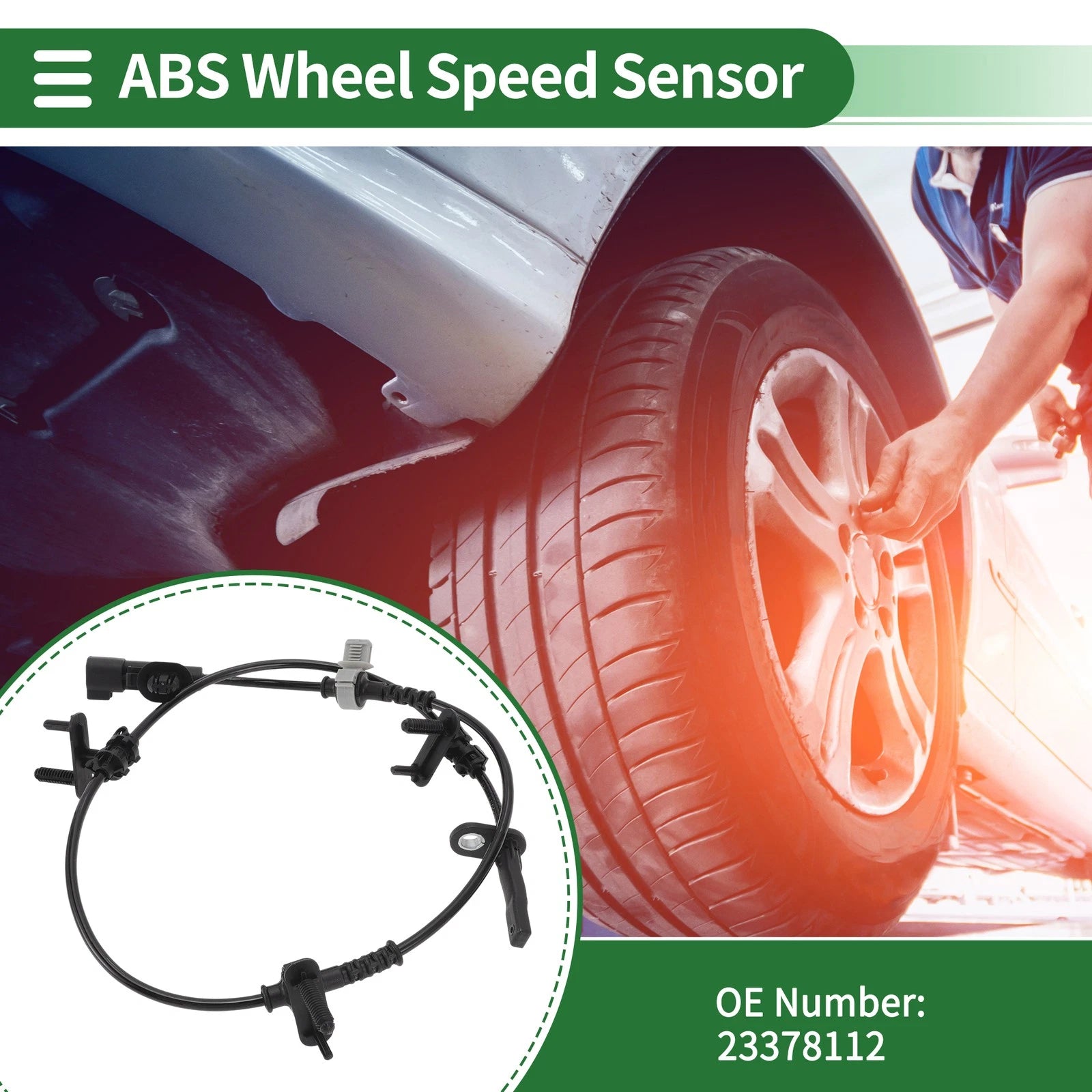 ABS Wheel Speed Sensor No. 23378112 for Cadillac CT6 (2017–2020) Rear Left