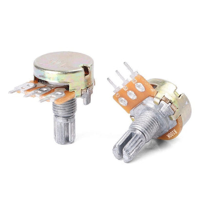5X 100K Ohm Linear Taper Rotary Potentiometer Panel Pot B100K Top Adjustment