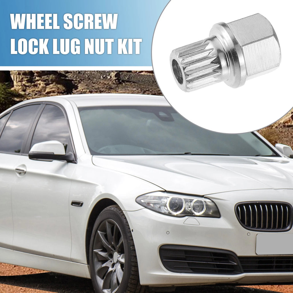 Wheel Screw Lock Lug Nut Kit with Socket Protector for BMW (2000–2024)