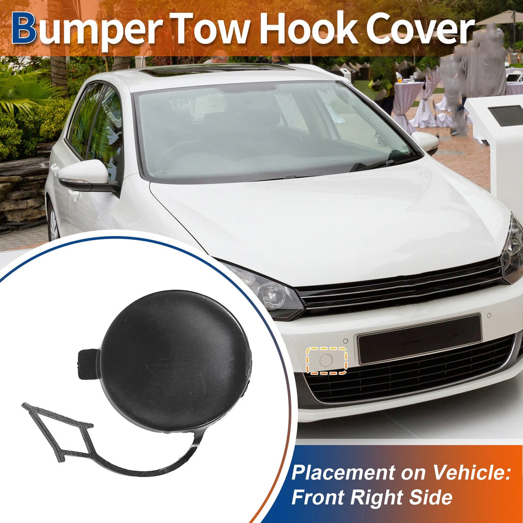 Front Tow Hook Cover Replacement for Volkswagen Golf VI (2010–2014)