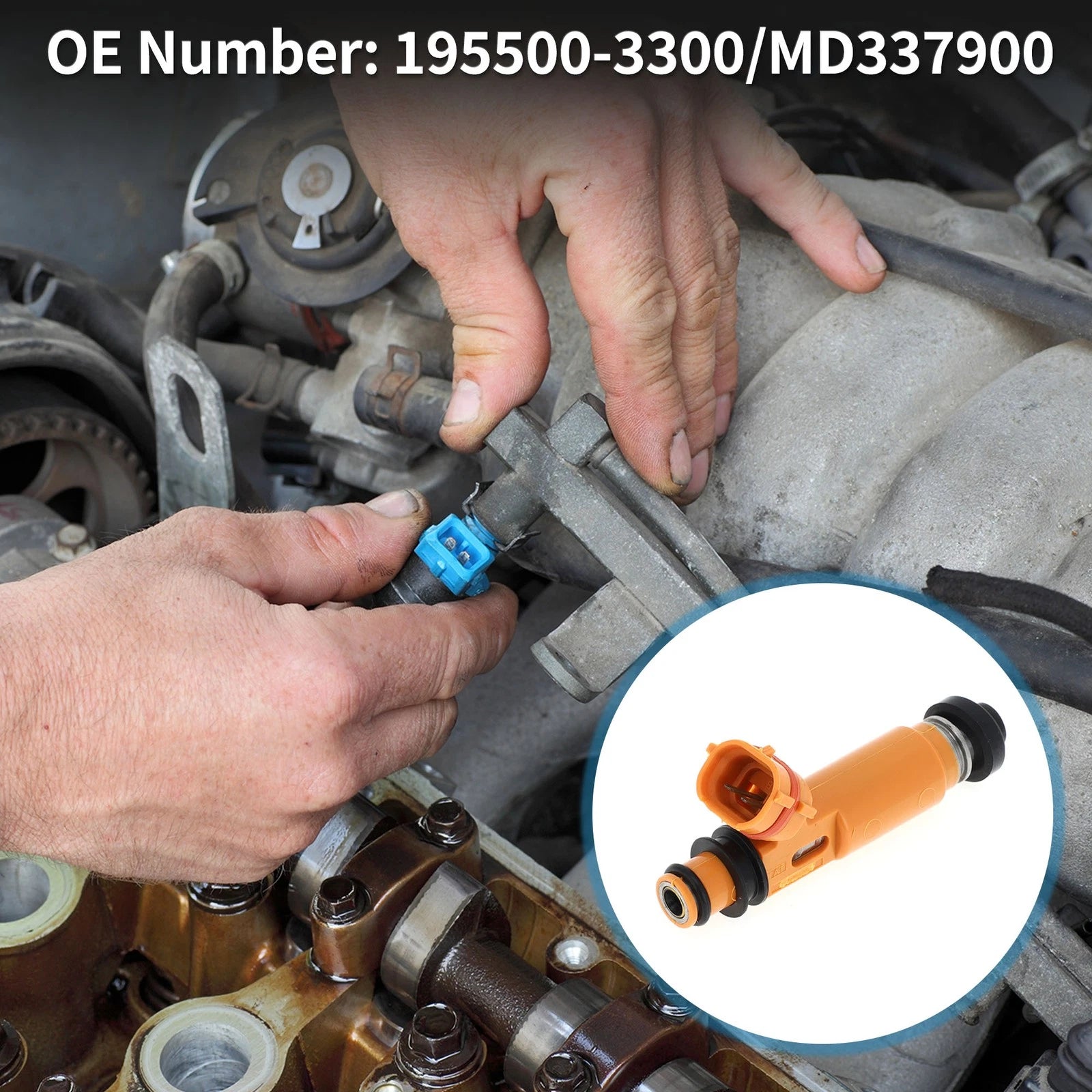 Fuel Injector Replacement for Mitsubishi Montero 3.5 (1998–2002) 1 Pc Orange