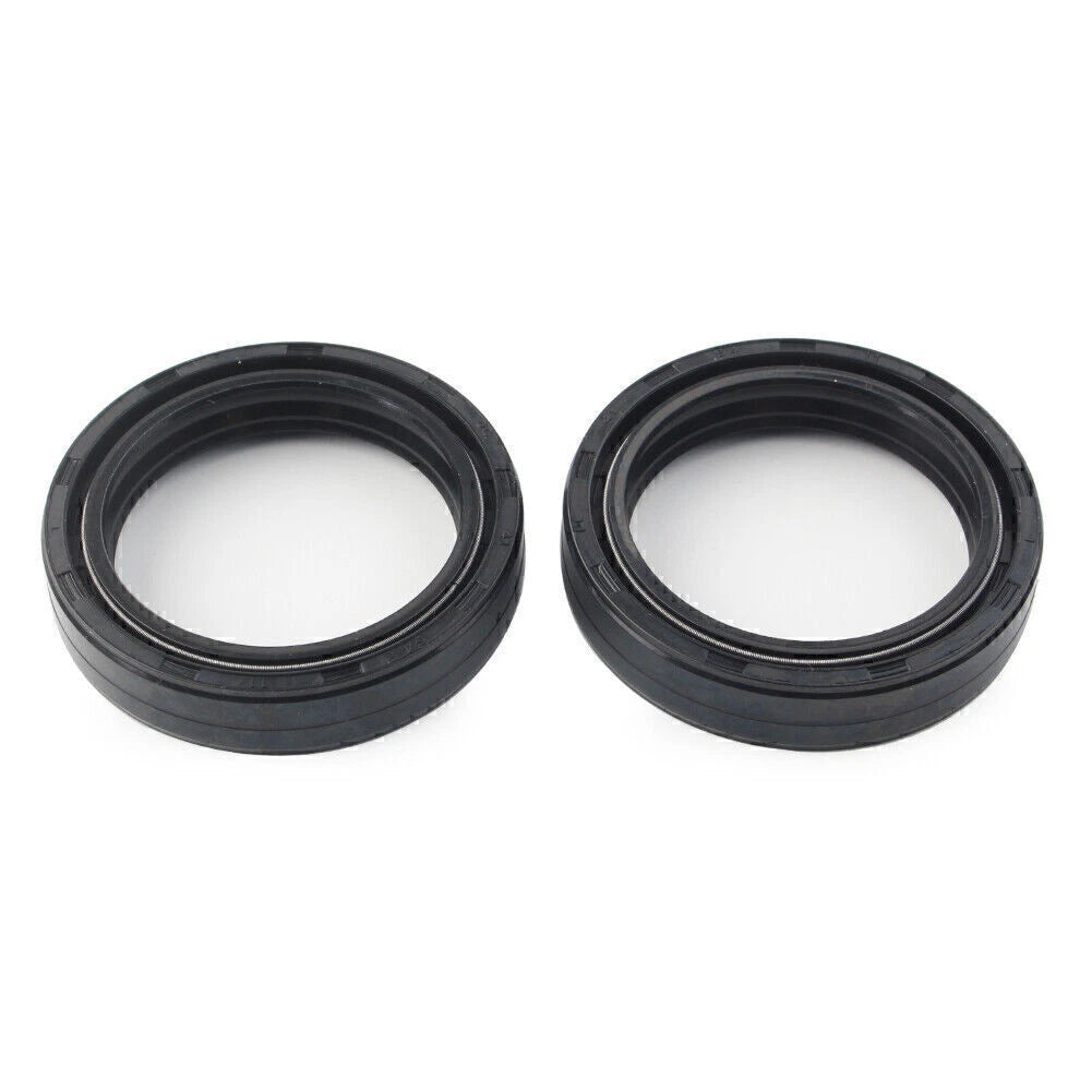 2x 39X51-8/11MM cycle Front Fork Damper Shock Absorber Fork Black Oil Seals