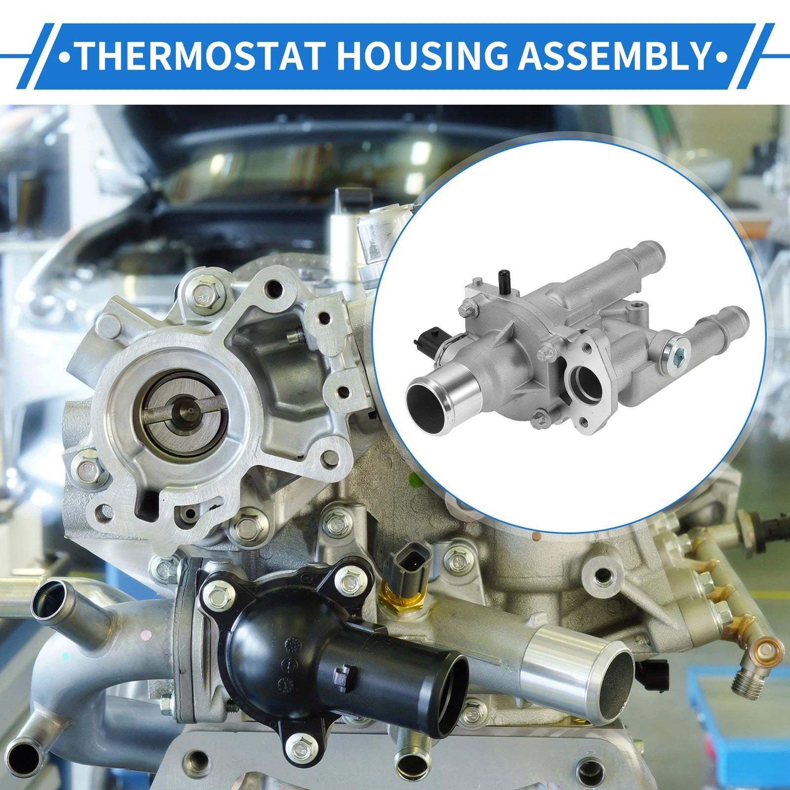 Thermostat Housing Assembly for Chevrolet Cruze (2011–2016) 1.8L Replacement