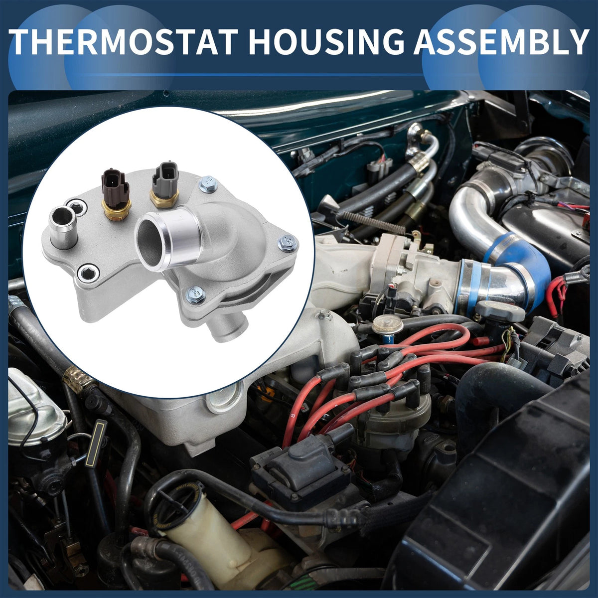 Engine Coolant Thermostat Housing Assembly for Ford Explorer 4.0L V6 (1997–2001)
