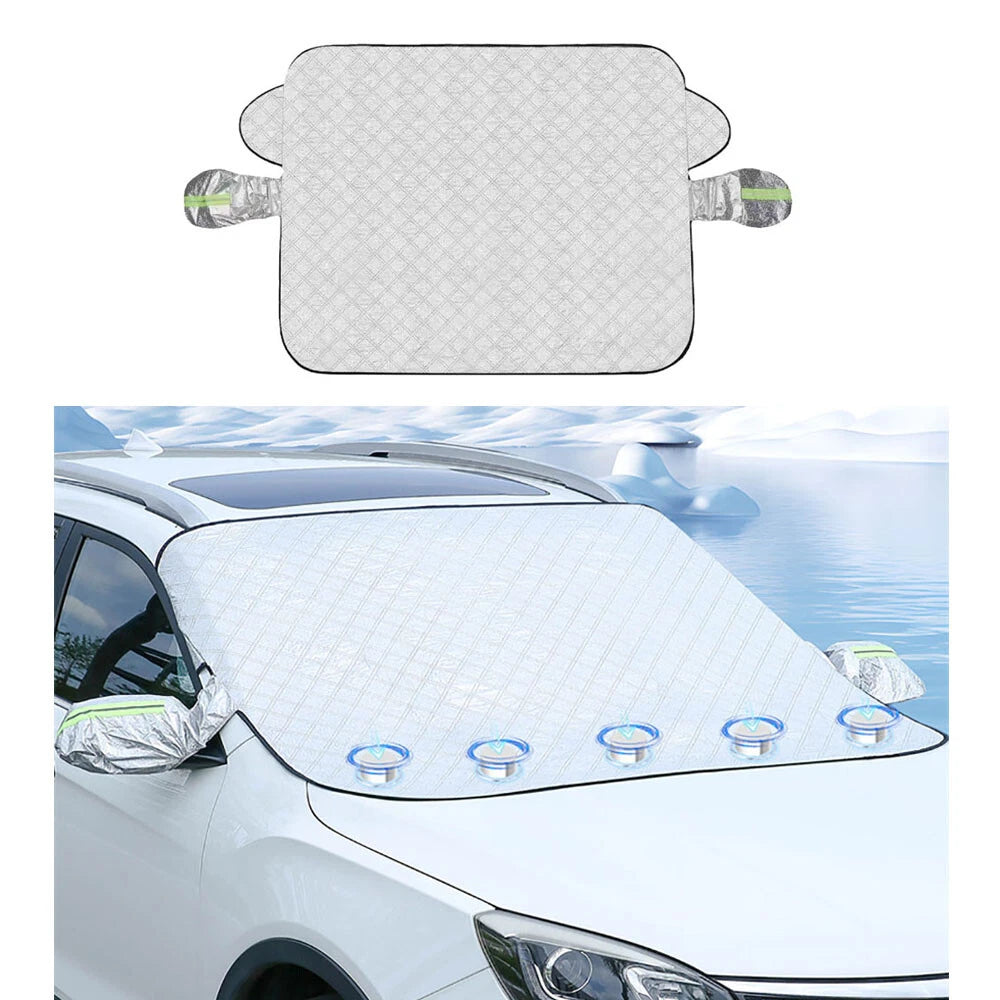 Windshield Cover with Side Mirror Covers for