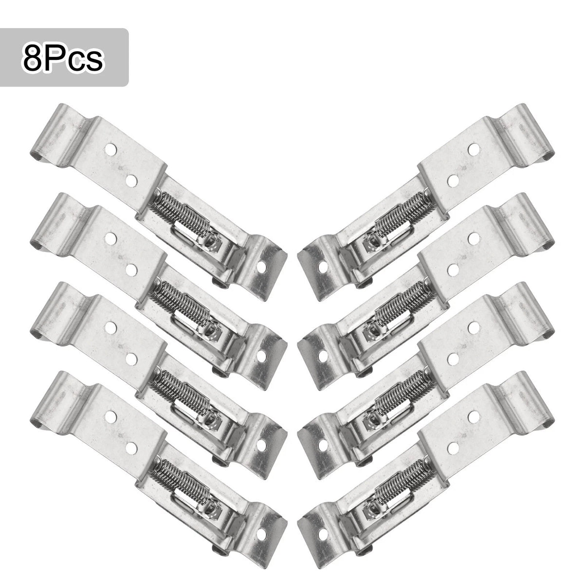 Set of 8 Stainless Steel License Plate Frames for Easy Installation