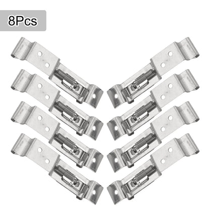 Set of 8 Stainless Steel License Plate Frames for Easy Installation
