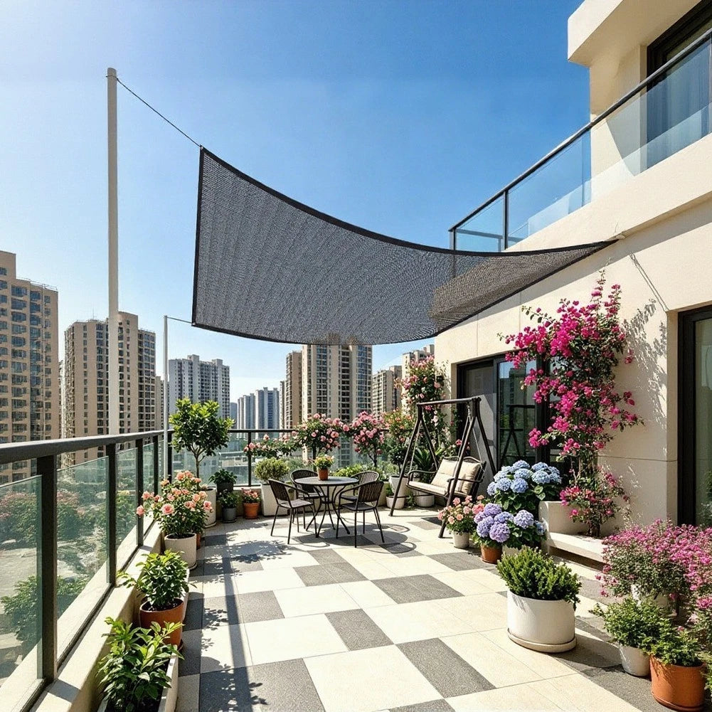 HDPE Black Garden Shade Netting for Pergola (Sun Protection Cooling Mesh)