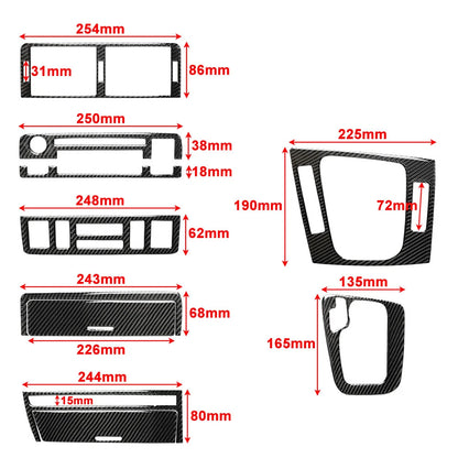 Carbon Fiber Interior Console Cover Trim for BMW 3 Series E46 (1998–2005)