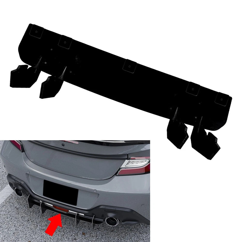 Rear Bumper Diffuser Lip Kit for Toyota GR86 Subaru BRZ (2022–2024) Glossy Black