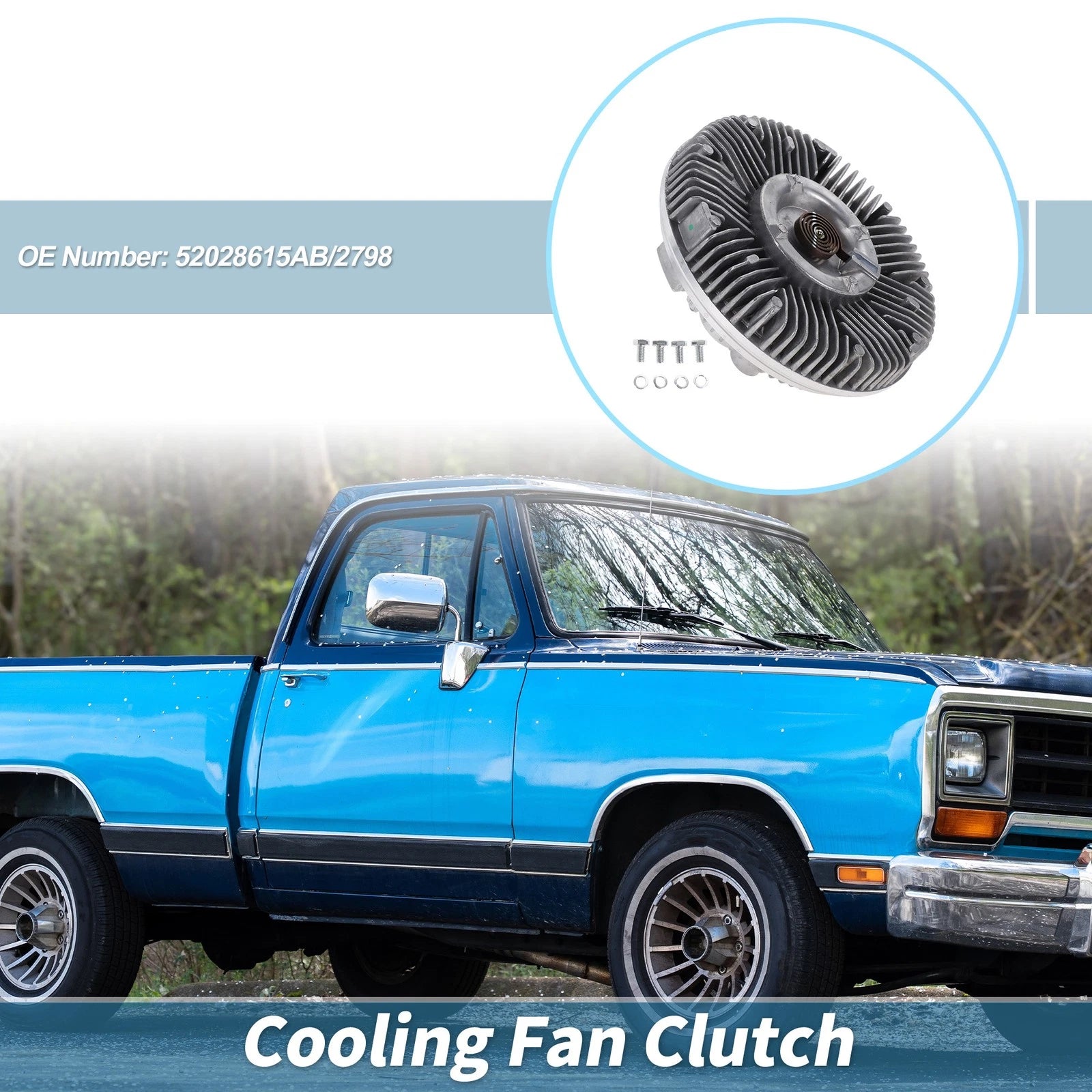 Engine Cooling Fan Clutch Replacement for Dodge Ram 2500 5.9L (2003–2008)